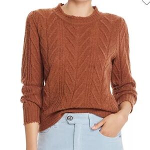 Joie Tenzin Chevron-Knit Wool-Blend Sweater